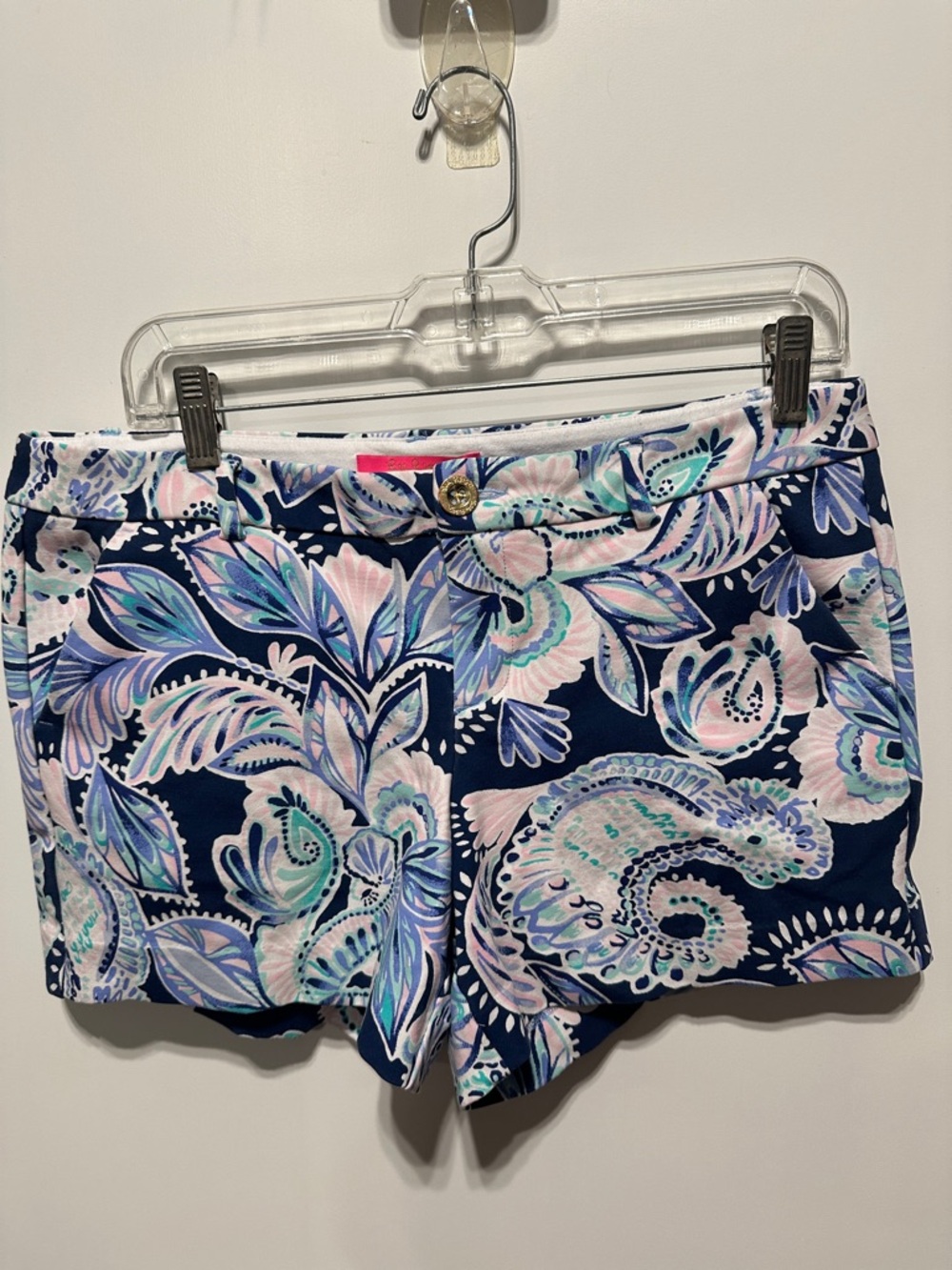 Lilly Pulitzer Callahan Stretch Shorts High Tide NavySugar Mambo Sz8 WornOnes B1